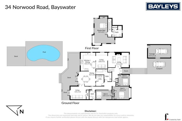 Photo of property in 34 Norwood Road, Bayswater, Auckland, 0622