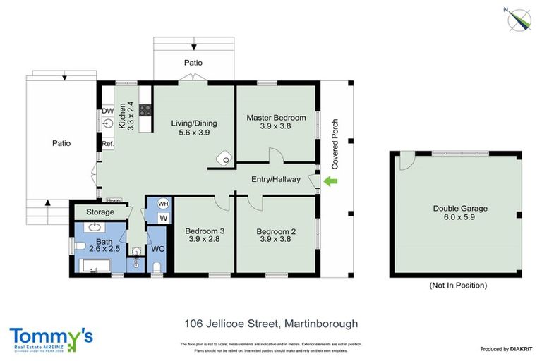 Photo of property in 106 Jellicoe Street, Martinborough, 5711
