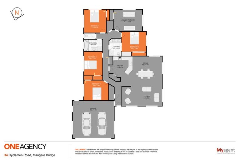 Photo of property in 34 Cyclamen Road, Mangere, Auckland, 2022