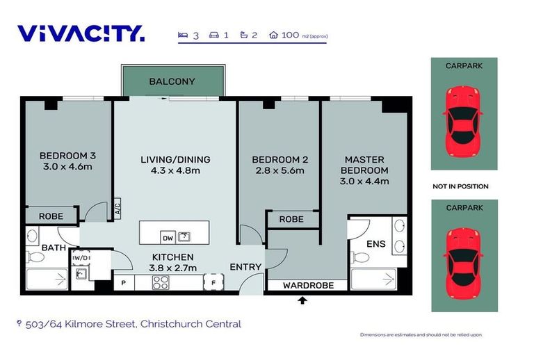 Photo of property in 503/64 Kilmore Street, Christchurch Central, Christchurch, 8013