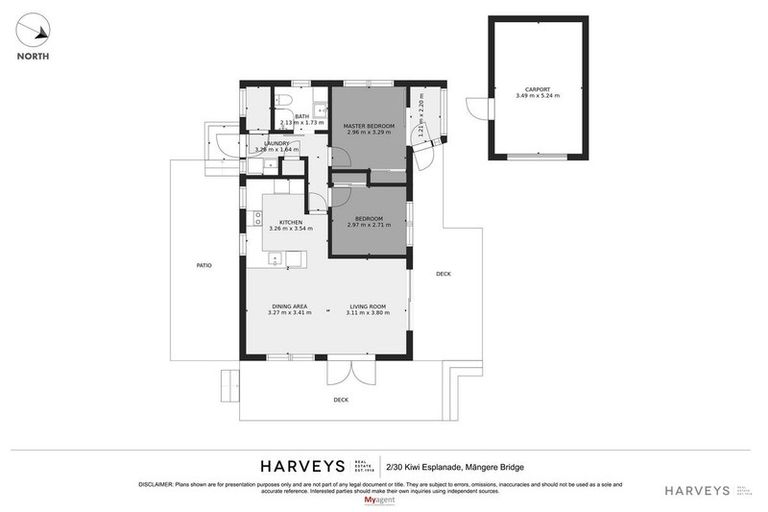 Photo of property in 2/30 Kiwi Esplanade, Mangere Bridge, Auckland, 2022