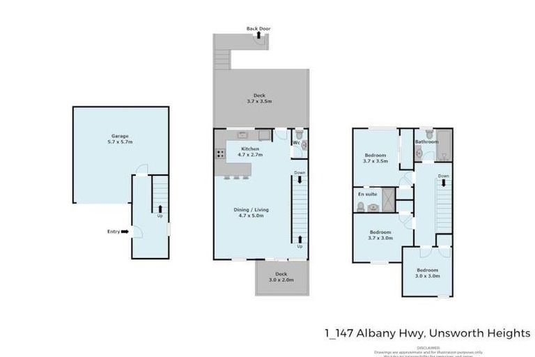 Photo of property in 1/147 Albany Highway, Unsworth Heights, Auckland, 0632