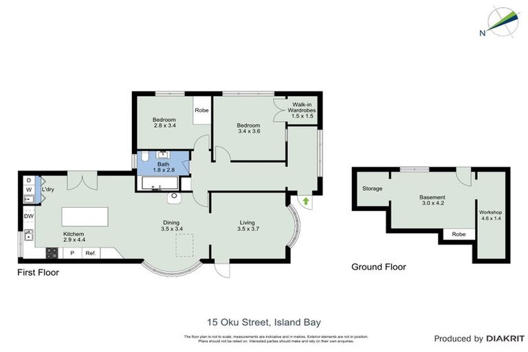 Photo of property in 15 Oku Street, Island Bay, Wellington, 6023