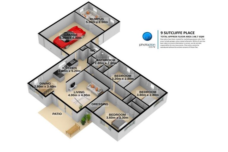 Photo of property in 9 Sutcliffe Place, Chartwell, Hamilton, 3210