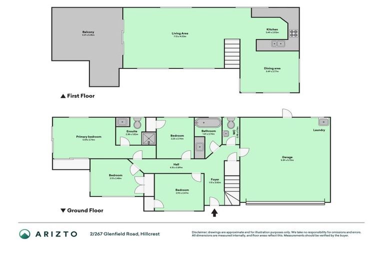 Photo of property in 2/267 Glenfield Road, Hillcrest, Auckland, 0627