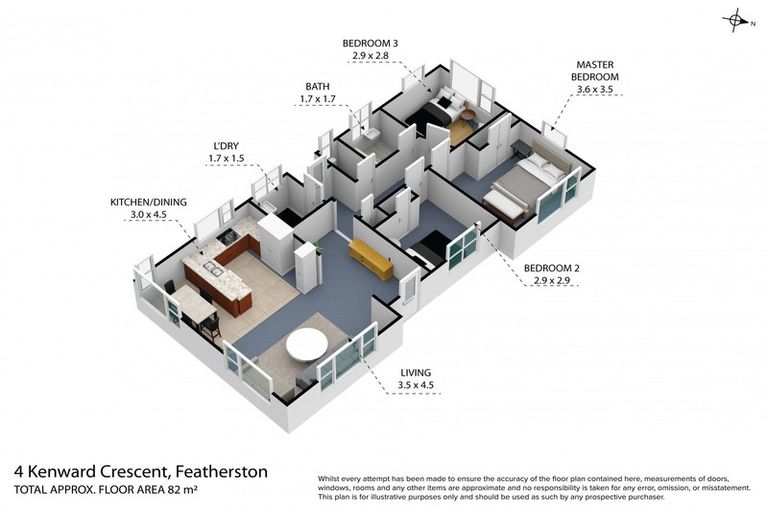 Photo of property in 4 Kenward Crescent, Featherston, 5710
