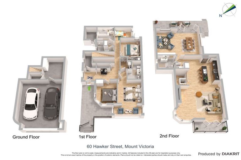 Photo of property in 60 Hawker Street, Mount Victoria, Wellington, 6011