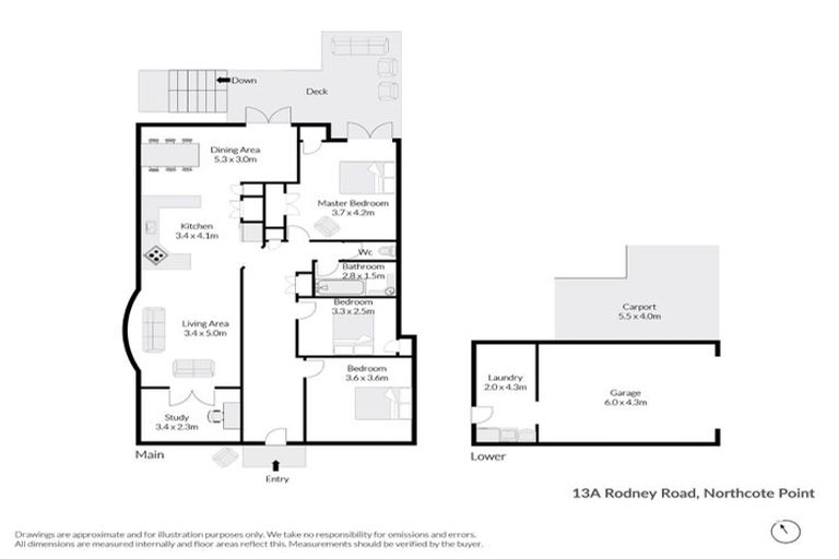 Photo of property in 13a Rodney Road, Northcote Point, Auckland, 0627