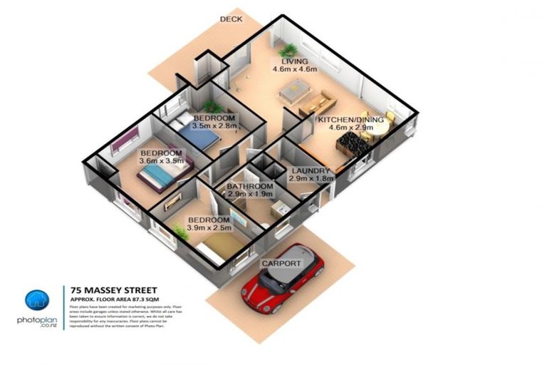 Photo of property in 75 Massey Street, Frankton, Hamilton, 3204