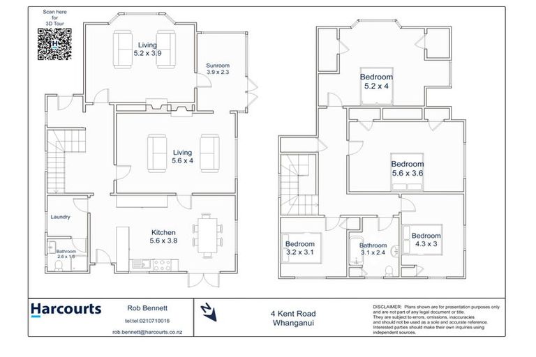 Photo of property in 4 Kent Road, Saint Johns Hill, Whanganui, 4501