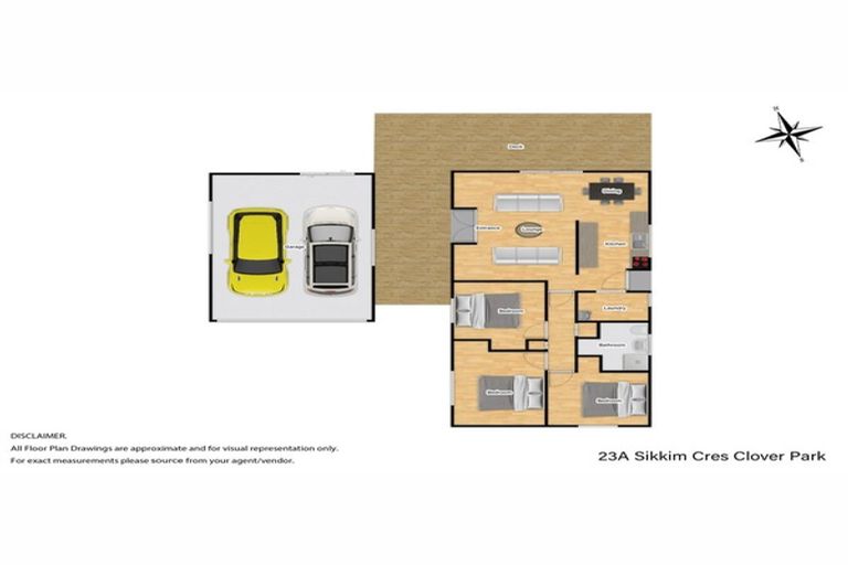 Photo of property in 1/23 Sikkim Crescent, Clover Park, Auckland, 2019