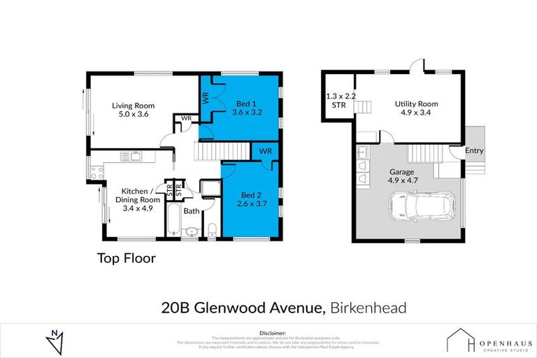 Photo of property in 2/20 Glenwood Avenue, Birkenhead, Auckland, 0626