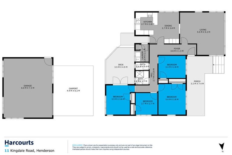 Photo of property in 11 Kingdale Road, Henderson, Auckland, 0610