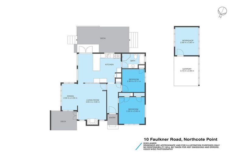 Photo of property in 10 Faulkner Road, Northcote Point, Auckland, 0627