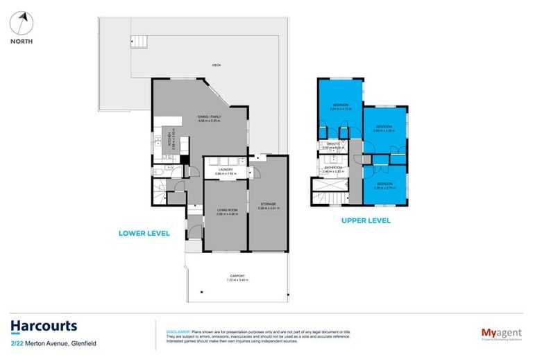 Photo of property in 2/22 Merton Avenue, Glenfield, Auckland, 0627