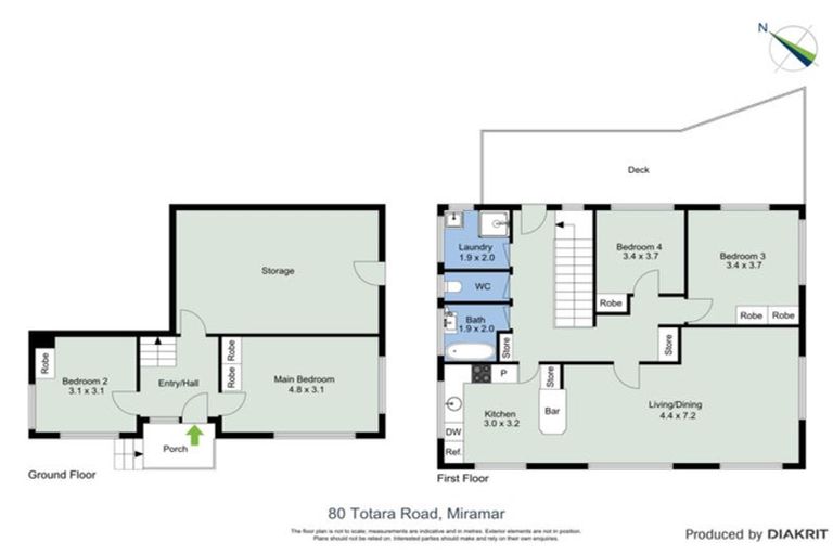 Photo of property in 80 Totara Road, Miramar, Wellington, 6022