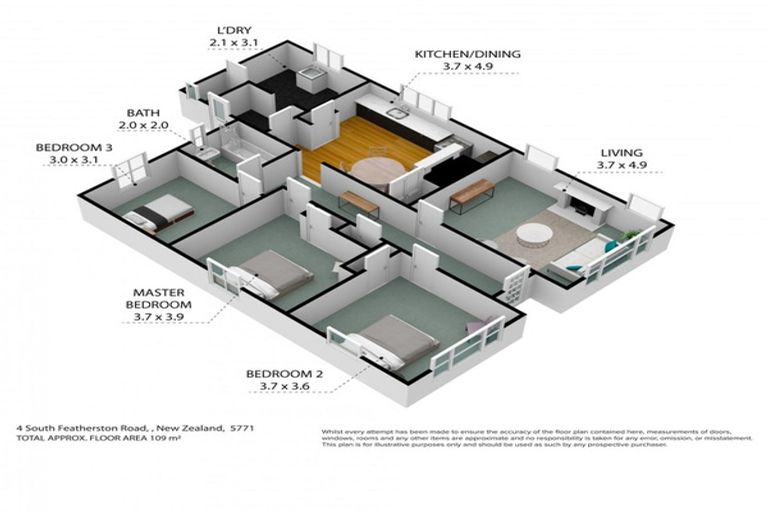 Photo of property in 4 South Featherston Road, South Featherston, Featherston, 5771