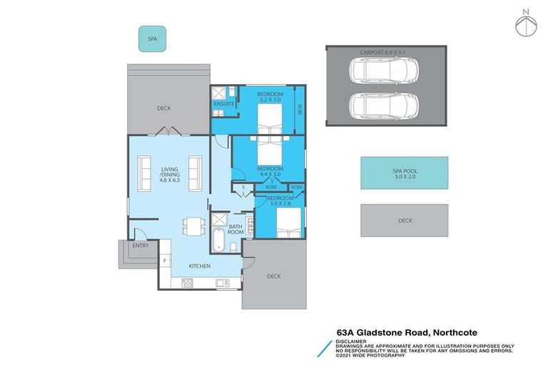 Photo of property in 1/63 Gladstone Road, Northcote, Auckland, 0627