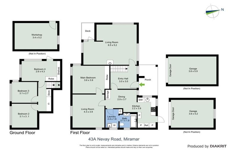 Photo of property in 43a Nevay Road, Miramar, Wellington, 6022