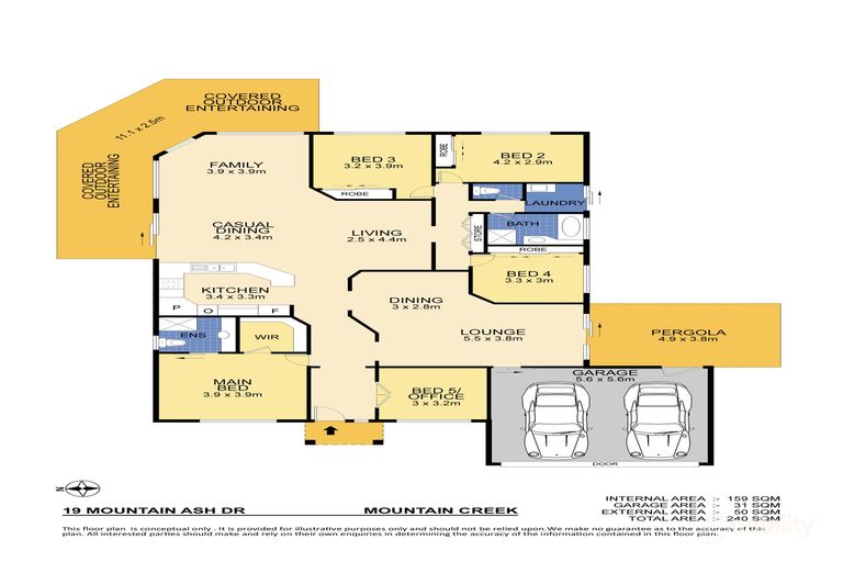 19 Mountain Ash Drive, Mountain Creek, QLD 4557 Sale & Rental History